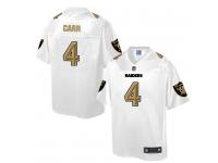 Nike Men NFL Oakland Raiders #4 Derek Carr White Game Jersey