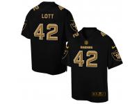 Nike Men NFL Oakland Raiders #42 Ronnie Lott Black Game Jersey