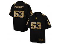 Nike Men NFL Pittsburgh Steelers #53 Maurkice Pouncey Black Game Jersey