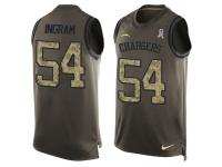 Nike Men NFL San Diego Chargers #54 Melvin Ingram Olive Salute To Service Tank Top