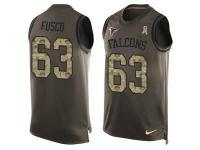 Nike Men's Brandon Fusco Green Jersey NFL #63 Atlanta Falcons Salute to Service Tank Top