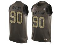 Nike Men's Derrick Shelby Green Jersey NFL #90 Atlanta Falcons Salute to Service Tank Top