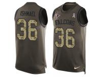 Nike Men's Kemal Ishmael Green Jersey NFL #36 Atlanta Falcons Salute to Service Tank Top