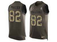 Nike Men's Logan Paulsen Green Jersey NFL #82 Atlanta Falcons Salute to Service Tank Top