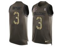 Nike Men's Matt Bryant Green Jersey NFL #3 Atlanta Falcons Salute to Service Tank Top