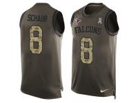 Nike Men's Matt Schaub Green Jersey NFL #8 Atlanta Falcons Salute to Service Tank Top