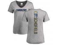 Nike Michael Schofield Ash Backer Women's - NFL Los Angeles Chargers #78 T-Shirt