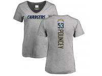 Nike Mike Pouncey Ash Backer Women's - NFL Los Angeles Chargers #53 T-Shirt