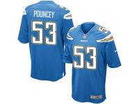 Nike Mike Pouncey Game Electric Blue Alternate Youth Jersey - NFL Los Angeles Chargers #53