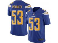 Nike Mike Pouncey Limited Electric Blue Youth Jersey - NFL Los Angeles Chargers #53 Rush Vapor Untouchable