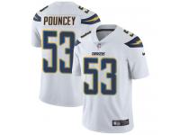 Nike Mike Pouncey Limited White Road Men's Jersey - NFL Los Angeles Chargers #53 Vapor Untouchable