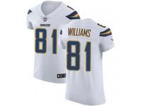 Nike Mike Williams Elite White Road Men's Jersey - NFL Los Angeles Chargers #81 Vapor Untouchable