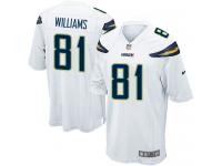 Nike Mike Williams Game White Road Men's Jersey - NFL Los Angeles Chargers #81