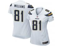Nike Mike Williams Game White Road Women's Jersey - NFL Los Angeles Chargers #81
