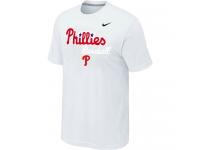 Nike MLB Philadelphia Phillies 2014 Home Practice T-Shirt - White