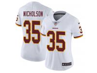 Nike Montae Nicholson Limited White Road Women's Jersey - NFL Washington Redskins #35 Vapor Untouchable