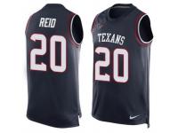 Nike NFL Justin Reid Navy Blue Jersey Men's #20 Houston Texans Player Name & Number Tank Top