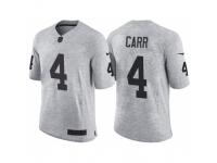 Nike Oakland Raiders #4 Derek Carr 2016 Gridiron Gray II Men's NFL Limited Jersey