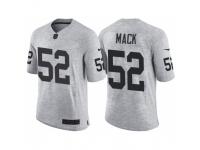 Nike Oakland Raiders #52 Khalil Mack 2016 Gridiron Gray II Men's NFL Limited Jersey