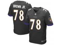 Nike Orlando Brown Jr. Elite Black Alternate Men's Jersey - NFL Baltimore Ravens #78
