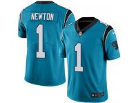 Nike Panthers #1 Cam Newton Blue Youth Stitched NFL Limited Rush Jersey