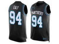 Nike Panthers #94 Kony Ealy Black Team Color Men Stitched NFL Tank Top