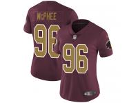 Nike Pernell McPhee Limited Burgundy Red Alternate Women's Jersey - NFL Washington Redskins #96 Vapor Untouchable 80th Anniversary