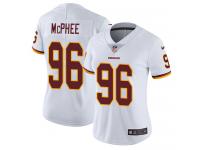 Nike Pernell McPhee Limited White Road Women's Jersey - NFL Washington Redskins #96 Vapor Untouchable