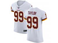 Nike Phil Taylor Elite White Road Men's Jersey - NFL Washington Redskins #99 Vapor Untouchable