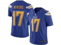 Nike Philip Rivers Limited Electric Blue Youth Jersey - NFL Los Angeles Chargers #17 Rush Vapor Untouchable