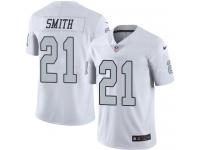 Nike Raiders #21 Sean Smith White Youth Stitched NFL Limited Rush Jersey