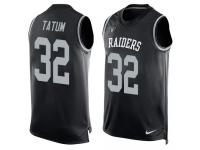 Nike Raiders #32 Jack Tatum Black Team Color Men Stitched NFL Tank Top