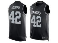 Nike Raiders #42 Karl Joseph Black Team Color Men Stitched NFL Tank Top