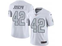 Nike Raiders #42 Karl Joseph White Men Stitched NFL Limited Rush Jersey