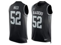 Nike Raiders #52 Khalil Mack Black Team Color Men Stitched NFL Tank Top