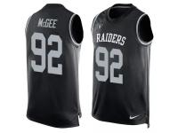 Nike Raiders #92 Stacy McGee Black Team Color Men Stitched NFL Tank Top