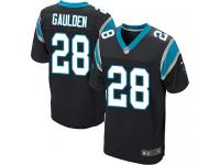 Nike Rashaan Gaulden Elite Black Home Men's Jersey - NFL Carolina Panthers #28