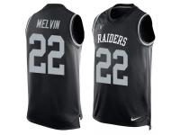 Nike Rashaan Melvin Black Men's Jersey - NFL Oakland Raiders #22 Player Name & Number Tank Top