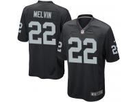 Nike Rashaan Melvin Game Black Home Men's Jersey - NFL Oakland Raiders #22