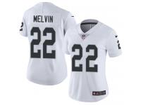 Nike Rashaan Melvin Limited White Road Women's Jersey - NFL Oakland Raiders #22 Vapor Untouchable