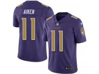 Nike Ravens #11 Kamar Aiken Purple Men Stitched NFL Limited Rush Jersey