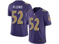 Nike Ravens #52 Ray Lewis Purple Men Stitched NFL Limited Rush Jersey