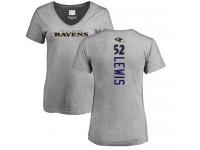 Nike Ray Lewis Ash Backer V-Neck Women's - NFL Baltimore Ravens #52 T-Shirt