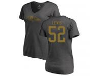 Nike Ray Lewis Ash One Color Women's - NFL Baltimore Ravens #52 T-Shirt