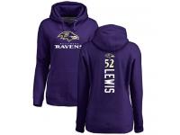 Nike Ray Lewis Purple Backer Women's - NFL Baltimore Ravens #52 Pullover Hoodie