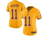 Nike Redskins #11 DeSean Jackson Gold Women Stitched NFL Limited Rush Jersey
