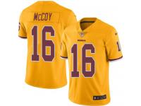 Nike Redskins #16 Colt McCoy Gold Men Stitched NFL Limited Rush Jersey