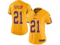 Nike Redskins #21 Sean Taylor Gold Women Stitched NFL Limited Rush Jersey