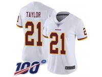 Nike Redskins #21 Sean Taylor White Women's Stitched NFL 100th Season Vapor Limited Jersey