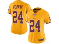 Nike Redskins #24 Josh Norman Gold Women Stitched NFL Limited Rush Jersey